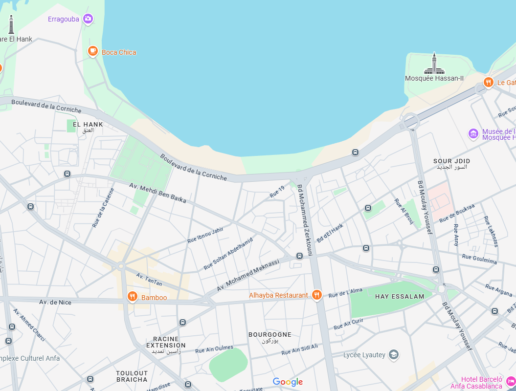 Localisation Bourgogne Casablanca